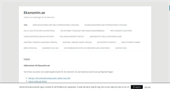 Desktop Screenshot of ekonomin.se
